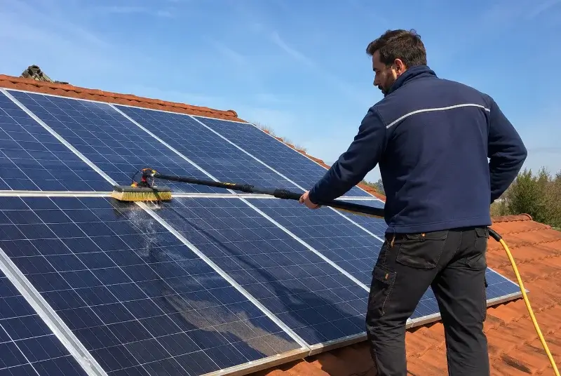 Nettoyage et entretien de panneaux solaires à Manduel